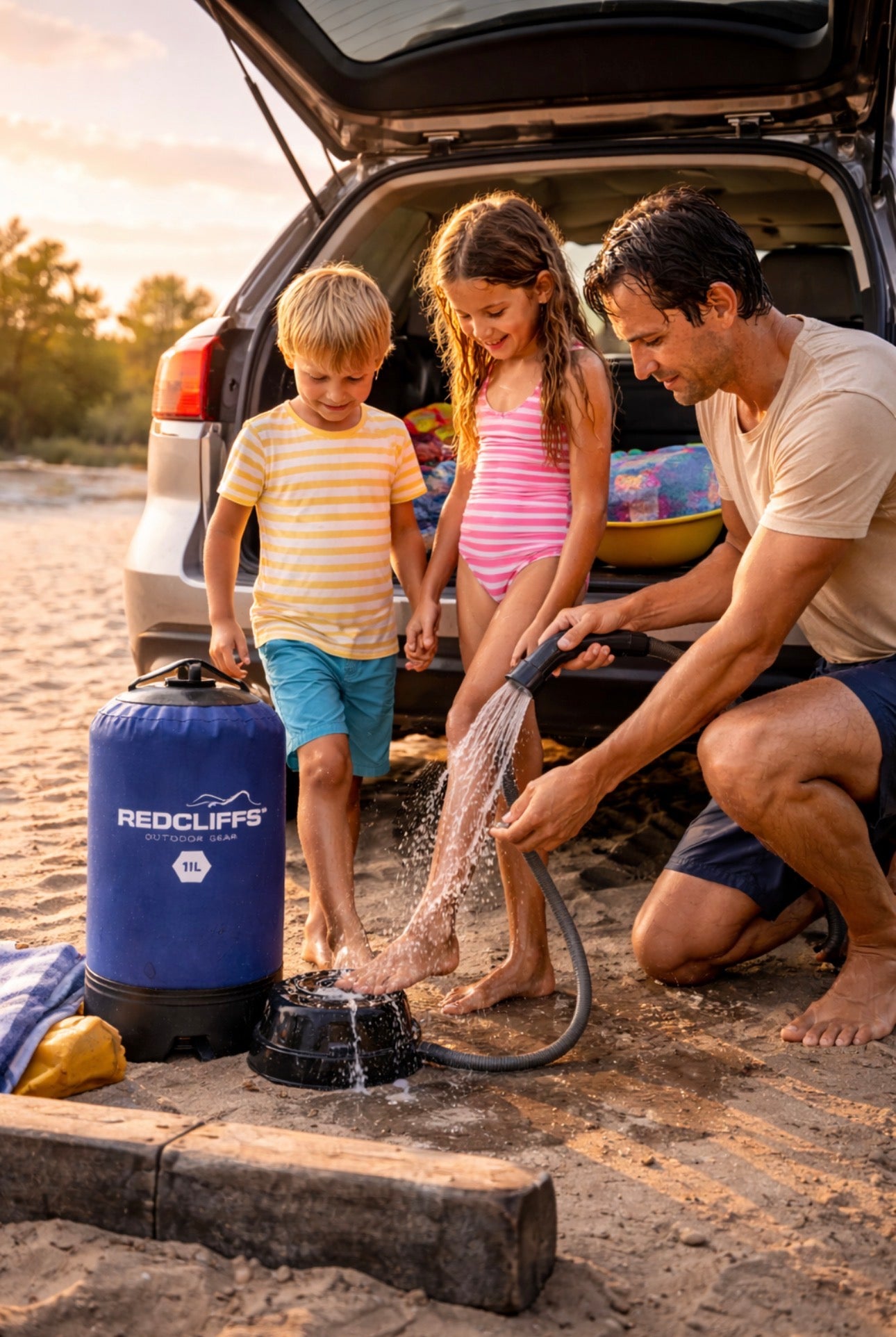 Redcliffs Stranddouche 11L met Voetpomp