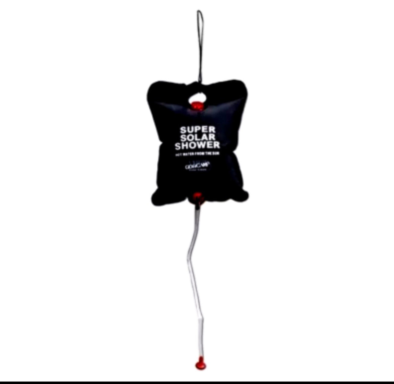 Solar Camping douche 15 Liter - Draagbaar - Zwart
